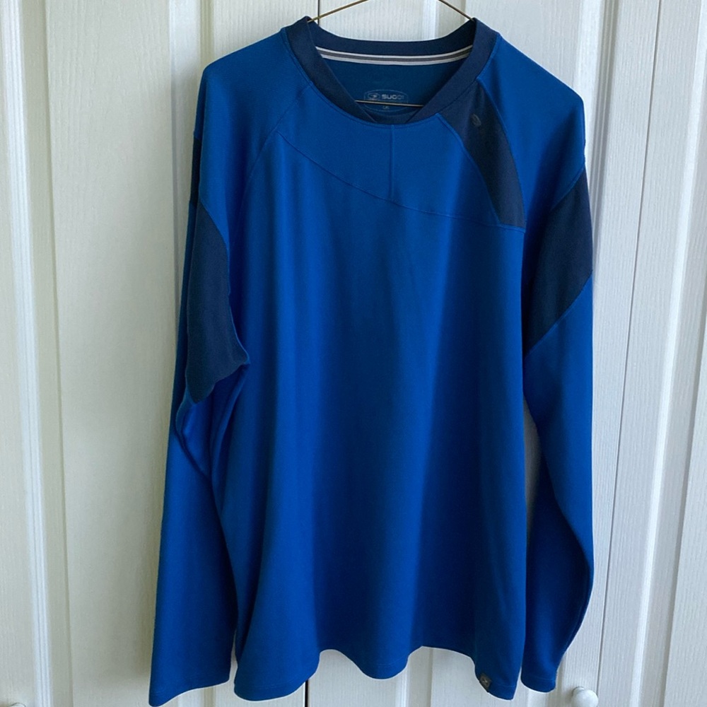 SUGOI Men’s Blue Tees with Long Sleeve, size L
